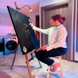 Your canvas is your mirror, To reach the result you want, You have to smile to it, To feel it, To express your love to it, To your reflection,To yourself, You&rsquo;ll paint, what you see &hellip; The start has to be with yourself first,Before the br
