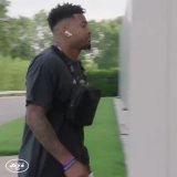 Saudia Arabia players trying to pick up their rolls royce&rsquo;s after losing to Poland