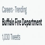Um, Twitter?  A Buffalo Fire Department firefighter lost his life in the line of duty today.  While I understand that BFD would be trending for that reason, it seems highly inappropriate that it would be doing so in the "Careers" category.