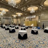この広い会場で前夜祭をするのも4年ぶりです。 #名人戦 #ホテル椿山荘東京