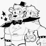 The superstars  #fnaf #fnaffanart #fnafsecuritybreach #fnafsb #glamrockfreddy #gregoryfnaf