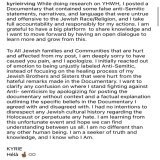 Kyrie Irving statement: &ldquo;To All Jewish families and Communities that are hurt and affected from my post, I am deeply sorry to have caused you pain, and I apologize.&rdquo;