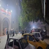 \ud83d\uddbc مرسل شهاب : استهداف محيط مشفى الاندونيسي بقنابل دخانية ، و وصول الدخان لساحات ال...