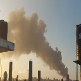 اندلاع حريق غرب بيت لاهيا إثر استهداف إسرائيلي