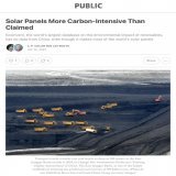 People say solar panels don't produce carbon emissions, but they do. And now, a major new investigation by Environmental Progress, drawing on the research of @enricomariutti , finds that solar panels made in China produce at least 3x more carbon emis