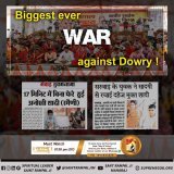 #दहेज_मुक्त_भारत_अभियान Biggest ever war AGAINST DOWRY #GodMorningMonday -Saint Rampal Ji Maharaj Dowry Free Marriage #LIVMCI  @TrueSalvation01