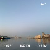うーーーみーーー #朝ラン 終わりー  日の出が確実に早くなってきて嬉しい まだ寒いけど  昨日はなんか人多いなーと思ったら #大阪マラソン   私は出てないけど走った人お疲れ様ー 映像で見た 完走できる人があんなにいるなんて奇跡  実はフル走ったことないんだよね私  #ランニング