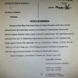 BREAKING on ⁦@7News⁩ >>> US Marshalls file dismissal of case against Nathan Carman due to his death &ldquo;on or about June 15&rdquo; - more details at NOON