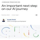 BREAKING: Google announces 'Bard', a new experimental conversational GoogleAI service powered by LaMDA. Coming soon.