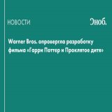 Киностудия Warner Bros. опровергла сообщения о работе над фильмом по пьесе &laquo;Гарри Поттер и проклятое дитя&raquo;. Ранее газета The Sun со ссылкой на источники сообщала, что проект находится в разработке