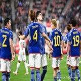 キリンチャレンジカップ2023 前半終了  日本代表 4-0 エルサルバドル代表 谷口彰悟（1分） 上田綺世（4分） 久保建英（25分） 堂安律（44分）  @kanadashimpei  #夢への勇気を #jfa #daihyo #SAMURAIBLUE #サッカー日本代表