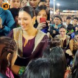 #TamannaahBhatia playing garba at garba festival in thane !