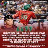 Team Mexico OF Randy Arozarena on USA catcher, Will Smith snubbing his fist pumps when walking to the plate   #WorldBaseballClassic #WBC #MLB