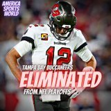 Tom Brady won't be getting a 8th Super Bowl ring this season as the Bucs get knocked out in the first round of the playoffs #nfl #tombrady