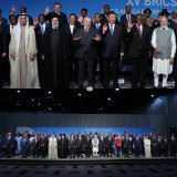 Group photo of heads of state at the BRICS Plus meeting