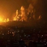 Reports of "unprecedented" level of bombing of Gaza right now . UPD- illustration photo