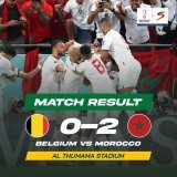 Hakim Ziyech leads Morocco to a 2-0 win over Belgium