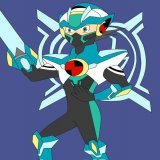 Dibujo de megaman.exe dive cross.  #megamanbattlenetwork #MegaMan #MegaManXDive