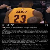 LeBron James pays respect to #Browns Jim Brown on Instagram: