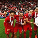 New signing Darwin Nunez scores as #Liverpool recorded a 3-1 win against #ManchesterCity to clinch the Community Shield.  #liverpoolvsmancity #CommunityShield2022 #CommunityShieldFinal