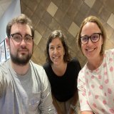 Monday AM kicked off at Panera's (of course) with Emily, Campaign Manager, Allison, Political Director and James our Field Director. #TeamSteele