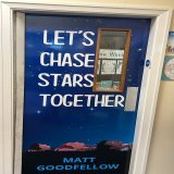 Last year&rsquo;s Y6 class voted to have their favourite poetry anthology on the door. It looks amazing! @EarlyTrain