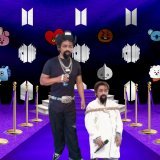 They may look serious but they are here to have fun !   #PurpleCarpet2022 #BTSWrapped2022