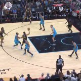 The steal.   The Hail Mary pass.  The touch assist.  The triple.  THIS PLAY HAD IT ALL.