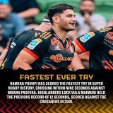 Etch the name RAMEKA POIHIPI into the record books.    #SuperRugbyPacific