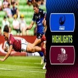HIGHLIGHTS | @Reds_Rugby claimed a dominant victory over @westernforce with their highest ever score!  WATCH    #SuperRugbyPacific #FORvRED