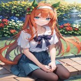 AIお絵かき　令和のスズカ　ジャックドール＆武豊さん大阪杯勝利おめでとう！ お祝いのスズカさんです！ #ウマ娘　#サイレンススズカ　#AIart
