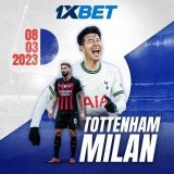 Champions League in full action: Tottenham vs AC Milan  London will have an equally impressive battle wit AC Milan. The first leg at the San Siro ended with the Rossoneri dominating the field.  Don't miss the juicy odds from 1xBet:  Promo code: jeffr
