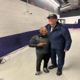 Lil' Mel Tucker with Jim Harbaugh being asked who's gonna win the Michigan vs. Michigan State game.