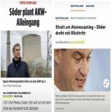 S&ouml;der wollte nach Fukushima zur&uuml;ck treten, wenn 2023 noch ein AKW in Deutschland l&auml;uft. Ein Populist der &uuml;belsten Sorte und ma&szlig;geblich verantwortlich f&uuml;r den Boykott der Energiewende.