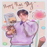 HAPPY BIRTHDAY Nini  Thank you so much for the amazing last year  can&rsquo;t wait to draw more of you #HappyKAIDay #KAI #카이 #카이버블
