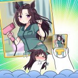みんなも早くこの尊いサボかを見て！！  #ウマ娘 #メジロドーベル