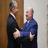 Hemos sostenido una reunión de trabajo con el director ejecutivo de la empresa rusa Rosneft, el buen amigo IGOR SECHIN, y junto al presidente de PDVSA @TellecheaRuiz evaluamos las perspectivas del mercado petrolero mundial y los desafíos comunes de n