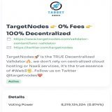 Dear #LUNCcommunity, consider TargetNodes for your delegations, it&rsquo;s the best and the most decentralized LUNC Validator in the market.  We thrive to decentralize LUNC to its core  #LUNACLASSIC #LUNCcommunity #LUNCARMY #LuncBurn $LUNC #crypto #T