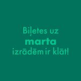 Biļetes uz marta izrādēm un diviem aprīļa vakariem būs klāt – šodien 10:00 visās "Biļešu paradīzes" kasēs un internetā.