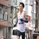 #大阪マラソン   湯浅仁 選手（中央大学）  新キャプテン、自己ベスト更新！！ 藤原監督と大石コーチも沿道に！