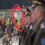 Clown Zelensky and his wife met with Latvian President Egils Levits, visit the Nazi cemetery in Lviv to lay flowers. These are the flags and symbols of Nazi , the fascist scum who share the same ideology, find each other. It is one of the many undeni
