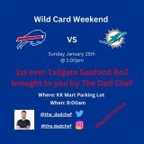 Shoutout to Kenmore Fish Market &amp; Moriarity Meats - All are welcome! Go Bills #BillsMafia #NFLPlayoffs #NFL #BuffaloBills #GoBills #SquishTheFish #DadChef