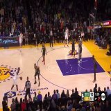 The Lakers went on a 32-5 run in the fourth quarter against the Celtics    @NBA