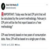 They&rsquo;re changing the way CPI is calculated again to make it look like inflation is "not that bad"