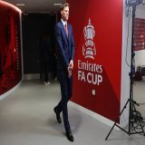 Wout Weghorst has arrived for the FA Cup Final.