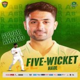 First morning as a Test debutant   Abrar Ahmed becomes the 13th Pakistan bowler to take a five-wicket haul on Test debut   #PAKvENG | #UKSePK