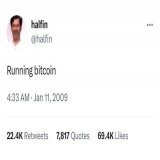 The first tweet about #Bitcoin on Twitter way back 2009