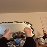 Gotta love this mirror. Whatever you were gonna send double it since you get both sides of my feet  Findom cuck brat spoiled femalesupremacy humantoilet humanATM paypig paysub beta domme goddess  snowbunny feet spit kink humiliation drain walletslave
