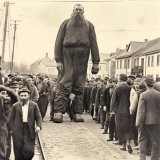 At their peak, there were 35,000 giants in the UK. Now there are less than 85.   Every village used to have its own giant. They usually worked at the mills but they&rsquo;d also clear roads and help put out fires.    However, towns gradually phased o