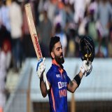 Anddddd it's 74th TON for the King 46th ODI   G.O.A.T   3 ODI 100s in last 4 matches  @imVkohli #ViratKohli #INDvSL
